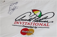 Francesco Molinari Signed Arnold Palmer Invitational White Embroidered Flag JSA ALOA