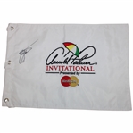 Zach Johnson Signed Arnold Palmer Invitational White Embroidered Flag JSA ALOA