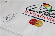 John Daly Signed Arnold Palmer Invitational White Embroidered Flag JSA ALOA