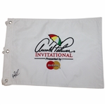 Fred Couples Signed Arnold Palmer Invitational White Embroidered Flag JSA ALOA