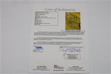 Tiger Woods Signed Arnold Palmer Invitational Yellow Embroidered Flag JSA #ZZ17009