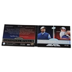 Tiger Woods & Rory McIlroy Signed 2014 Upper Deck Black Dual National Rivals Patch Card 7/10