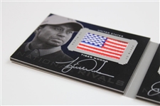 Tiger Woods & Rory McIlroy Signed 2014 Upper Deck Black Dual National Rivals Patch Card 7/10