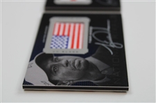 Tiger Woods & Rory McIlroy Signed 2014 Upper Deck Black Dual National Rivals Patch Card 7/10
