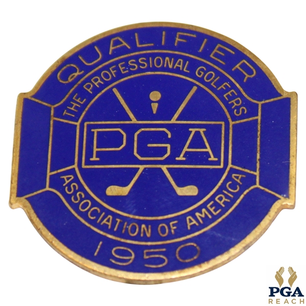 1950 PGA Championship at Scioto CC Contestant Badge - Chandler Harper Winner