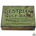 Early 1900s The Cestrian Golf Ball Extra Quality Rubber Cored Tin Box