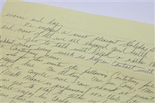 Henry Picard Signed Hand Written Letter Dated Jan. 5th 1962 JSA ALOA