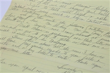 Henry Picard Signed Hand Written Letter Dated Jan. 5th 1962 JSA ALOA