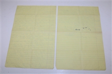 Henry Picard Signed Hand Written Letter Dated Jan. 5th 1962 JSA ALOA