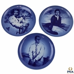 Walter Hagen, Glenna Collett Vare & Gene Sarazen The Memorial Tournament LTD ED Inaugural Honoree Plates