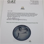 Bobby Jones 1976 The Memorial Tournament Ltd Ed Inaugural Honoree Plate