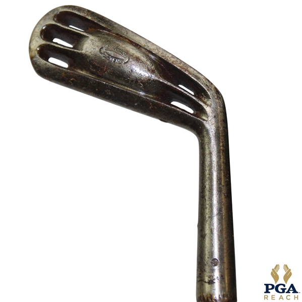 c.1904 Brown’s Patent Montrose Water Iron w/ Anderson & Blyth St. Andrews Shaft Stamp