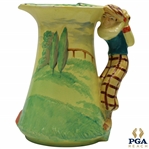 Burleigh Ware Made In England Golf Themed Ceramic Pitcher