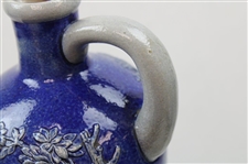 c.1900 Simon Peter Gerz of Lohr Ges Gesch German Golf Scene Blue Growler Jug