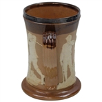 Doulton Lambeth England Golf Stein w/Sterling Silver Rim