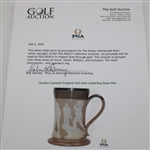 Doulton Lambeth England Golf Stein w/Sterling Silver Rim