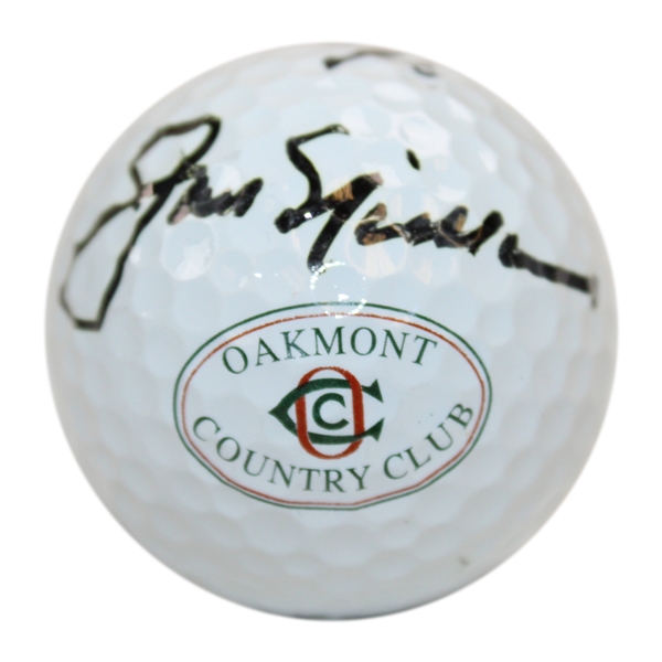 Jack Nicklaus Signed Oakmont Country Club Logo Golf Ball JSA ALOA