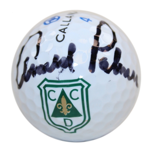 Arnold Palmer Signed CCD Logo Golf Ball JSA ALOA
