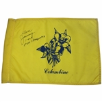 Don January Signed Columbine Flag w/1967 PGA Championship JSA ALOA