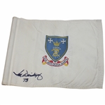 Tom Weiskopf Signed Royal Troon Flag w/ 73 Inscription - Site of 1973 Open Championship Win JSA ALOA