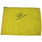 Tony Jacklin Signed Blank Yellow Royal Lytham & St Annes Flag w/1969 Open Champion JSA ALOA