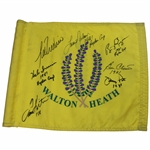 Trevino, Irwin, Kite, Nelson, Rogers, Crenshaw & Pate Signed Walton Heath Flag JSA ALOA
