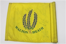 Trevino, Irwin, Kite, Nelson, Rogers, Crenshaw & Pate Signed Walton Heath Flag JSA ALOA