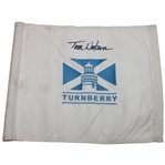 Tom Watson Signed Turnberry Flag JSA ALOA