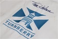 Tom Watson Signed Turnberry Flag JSA ALOA