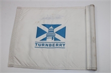 Tom Watson Signed Turnberry Flag JSA ALOA