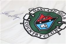 Gary Player Signed Oakland Hills Flag JSA ALOA
