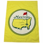 Jordan Spieth Signed Masters Embroidered Yellow Garden Flag JSA ALOA