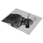 Tiger Woods Signed Black & White Post-Swing Photo Page JSA ALOA