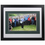 Tiger Woods 2010 Ryder Cup Ball Hitting Camera Oversize Presentation Photo - Framed