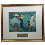 Snead & Hogan 1954 Masters Playoff Print by Lealand Gustavson - Framed