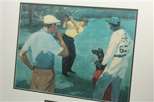 Snead & Hogan 1954 Masters Playoff Print by Lealand Gustavson - Framed