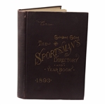1893 The Sportsmans Directory And Yearbook Columbian Edition Book - Maroon