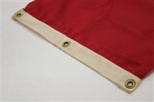 Red with White Number 5 & White with Red Number 10 Vintage Golf Flags