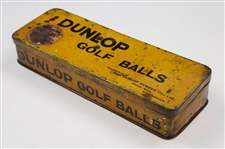 c. 1920's Dunlop Golf Balls by Dunlop Rubber Co. Metal Box
