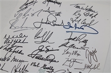 Fuzzy Zoeller's 2019 Masters Champions Dinner Menu Signed by 32 JSA ALOA