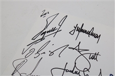 Fuzzy Zoeller's 2019 Masters Champions Dinner Menu Signed by 32 JSA ALOA