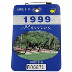 Jose Maria Olazabal Signed 1999 Masters Tournament SERIES Badge #R06871 JSA ALOA