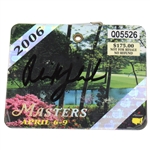 Phil Mickelson Signed 2006 Masters Tournament SERIES Badge #Q05526 JSA ALOA