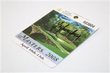Trevor Immelman Signed 2008 Masters Tournament SERIES Badge #R03804 JSA ALOA
