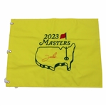 Jon Rahm Signed 2023 Masters Tournament Embroidered Flag JSA ALOA