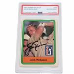 Jack Nicklaus Signed 1981 Donruss Golf Card #13 PSA/DNA Authentic