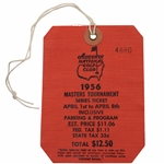 1956 Masters Tournament SERIES Badge #4880 w/Original String - Jack Burke Win