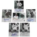 Phil Mickelson UD Front Nine Fabric Card w/Five (5) UD Sign of the Times Golf Cards