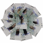 Twelve (12) Signed 2002 Upper Deck Ltd Ed Authentic Rookie Golf Cards