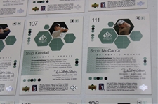 Twelve (12) Signed 2002 Upper Deck Ltd Ed Authentic Rookie Golf Cards